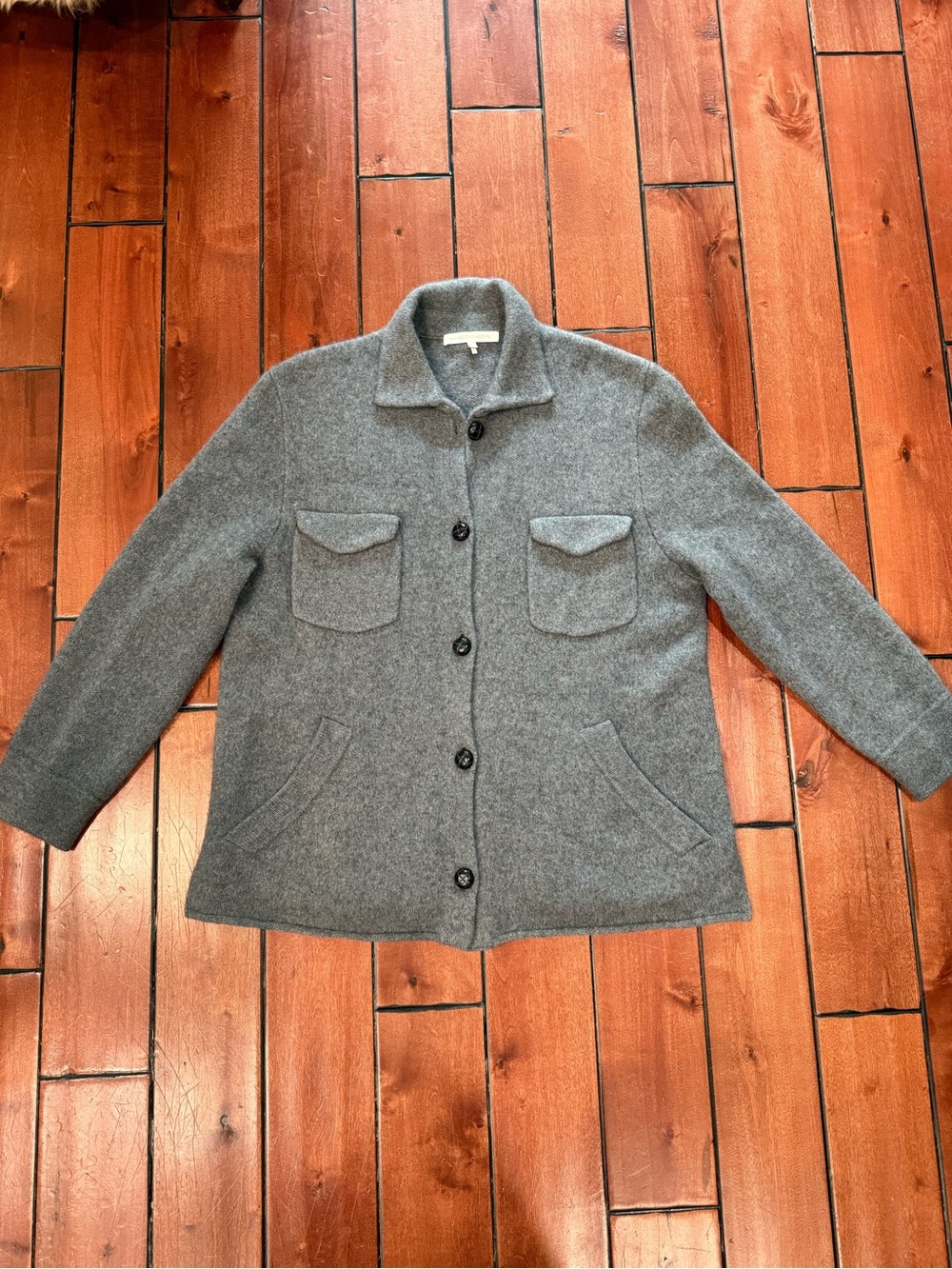 Naked Cashmere oversized shirt chore jacket cardigan